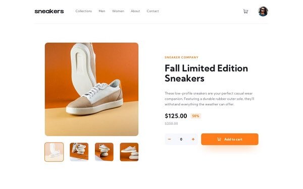 product-landing page